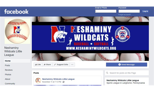 Like our Neshaminy Wildcats Facebook page